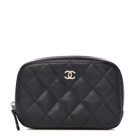 chanel quilted makeup pouch